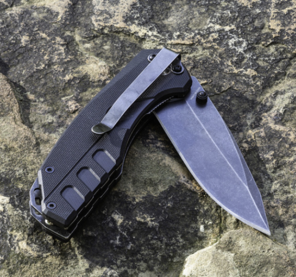 Smith’s Battleplan Black Stonewash Blade Folding ~ 2.78″ Blade